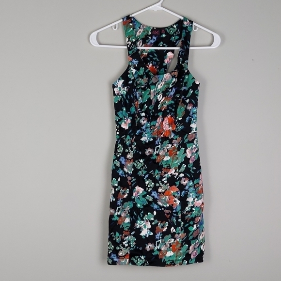 Material Girl Floral Printed Mini Dress,  XS - Picture 1 of 1